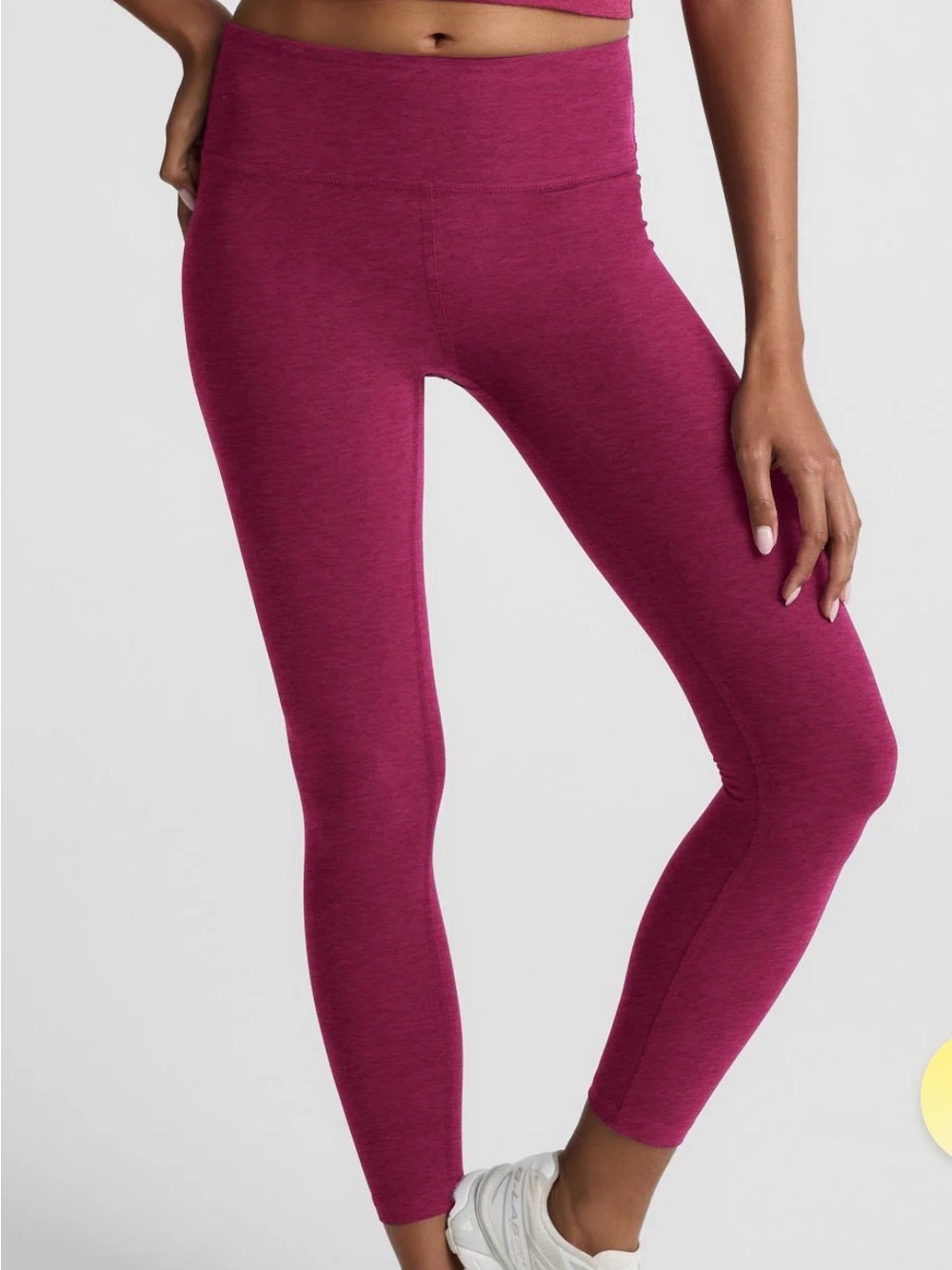 Beyond Yoga size small Spacedye Mid-Rise Leggings in red/pink